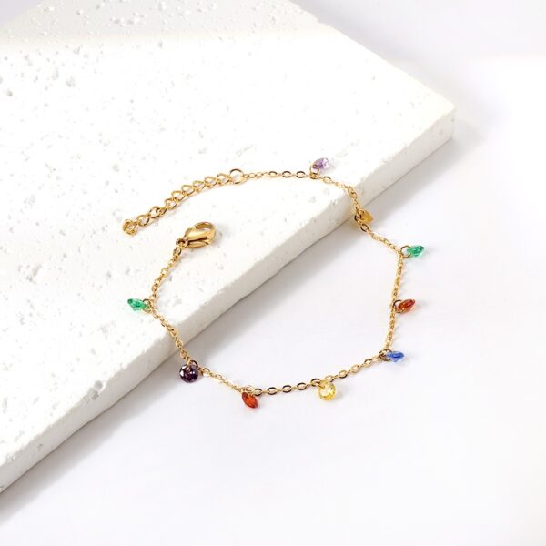 Pulsera piedritas colores