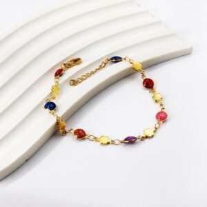 Pulsera piedritas colores